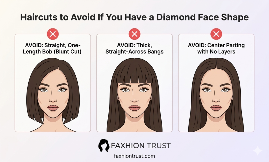 Haircuts to Avoid If You Have a Diamond Face Shape