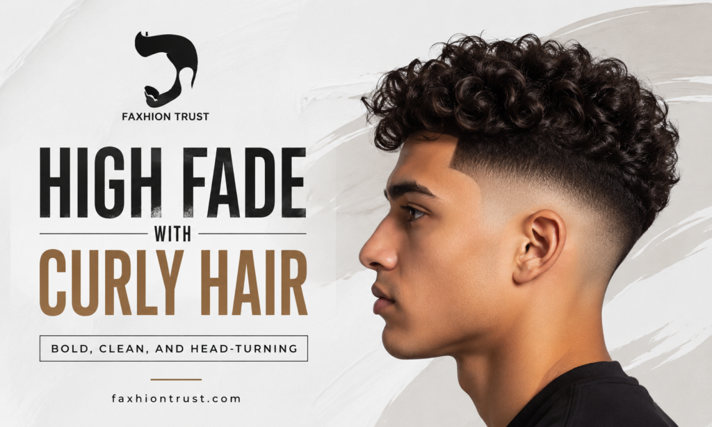 High Fade with Curly Hair Bold, Clean, and Head-Turning