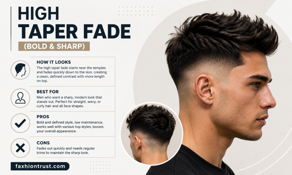 High Taper Fade (Bold & Sharp)