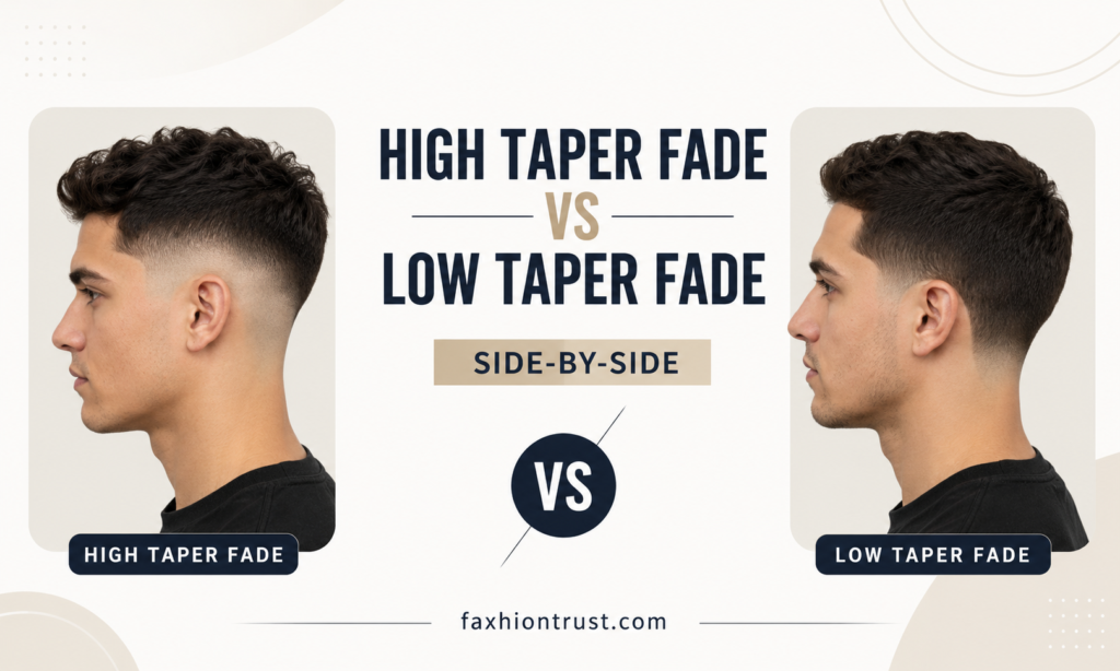 High Taper Fade vs Low Taper Fade: Side-by-Side
