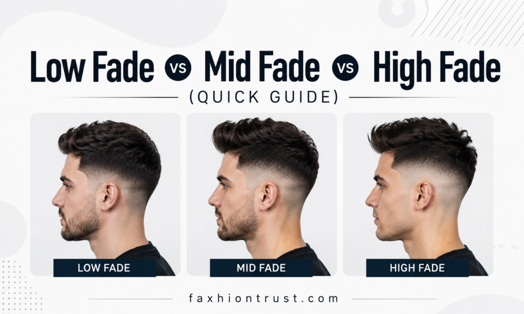 Low Fade vs Mid Fade vs High Fade — Quick Visual Guide
