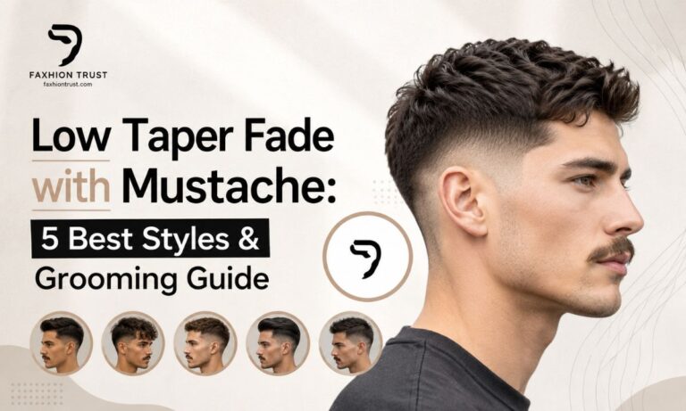Low Taper Fade with Mustache 5 Best Styles & Grooming Guide