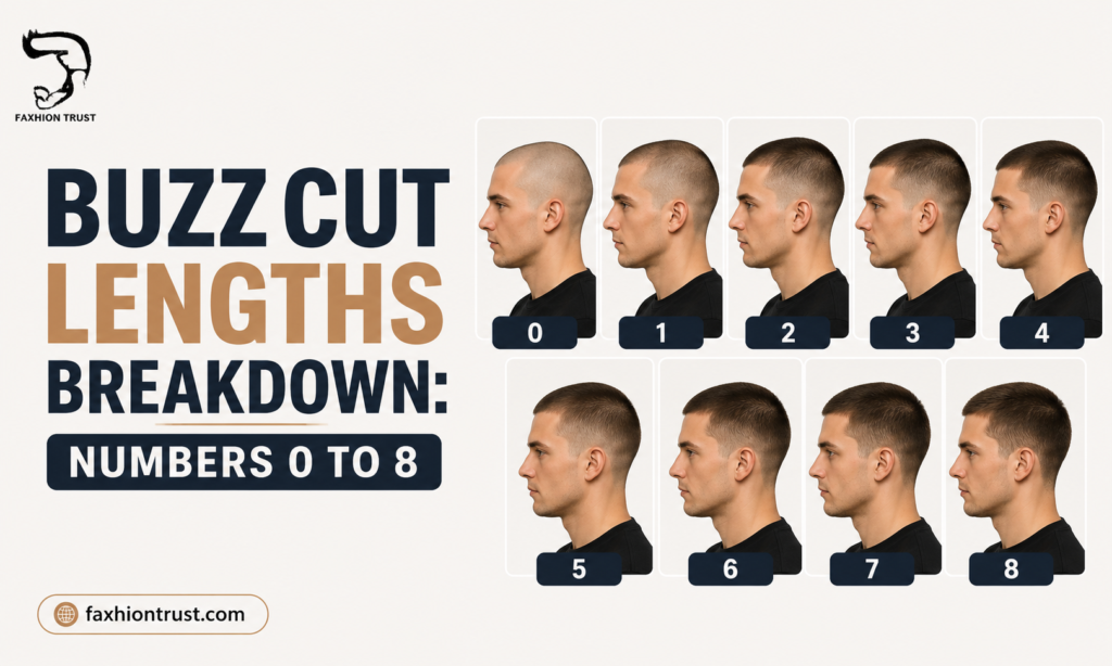 Buzz Cut Lengths Breakdown Numbers 0 to 8