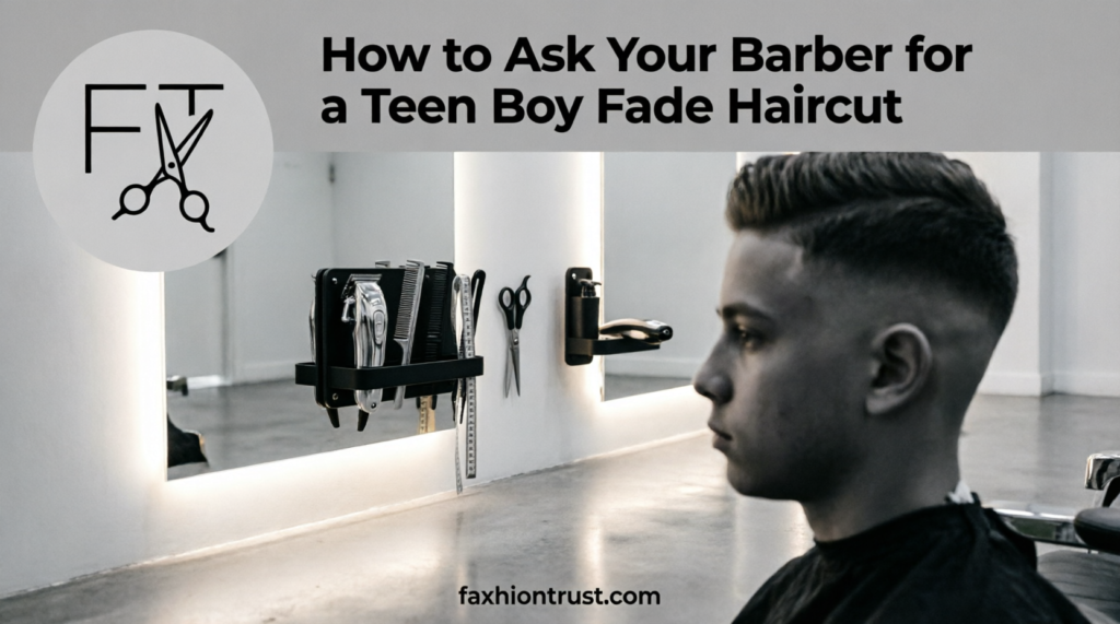 How to Ask Your Barber for a Teen Boy Fade Haircut