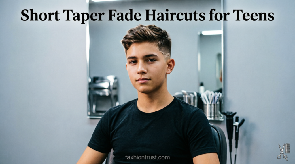 Short Taper Fade Haircuts for Teens