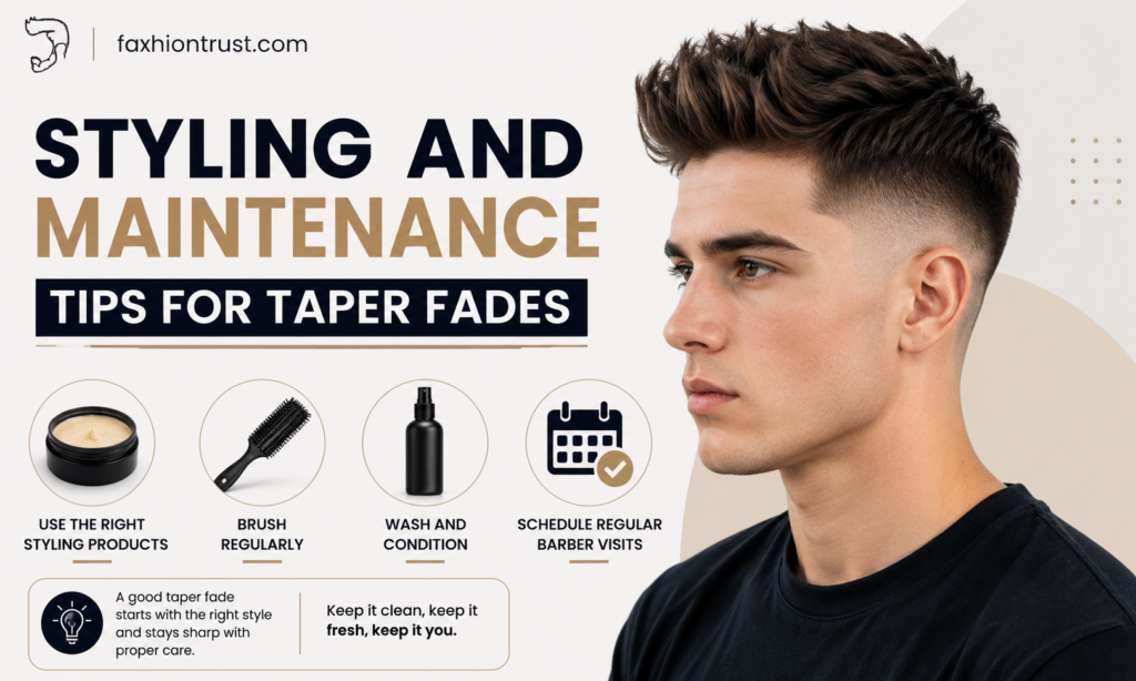 Styling and Maintenance Tips for Taper Fades
