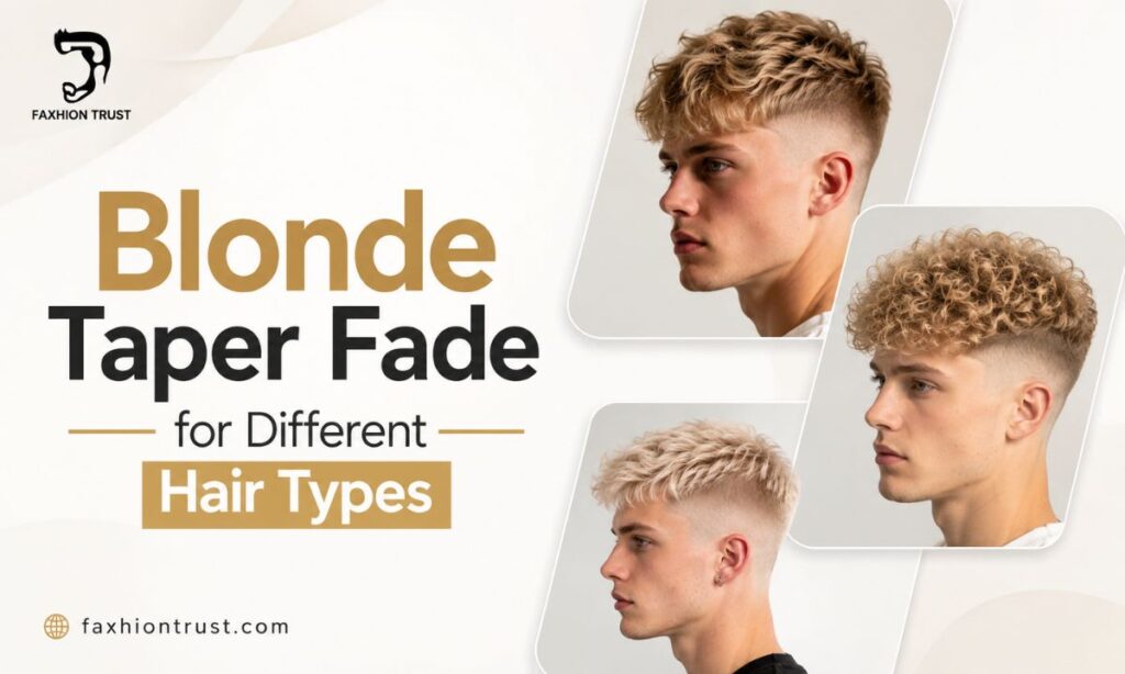 Blonde Taper Fade for Different Hair Types