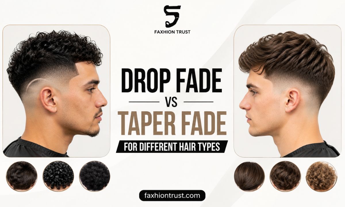 Drop Fade vs Taper Fade for Different Hair Types