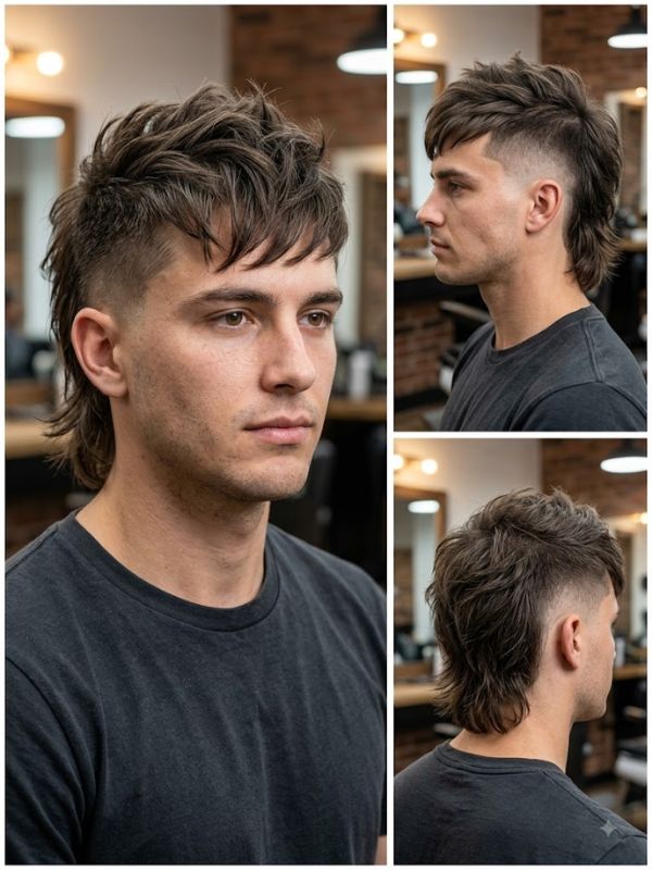 Asymmetrical Mullet Mohawk