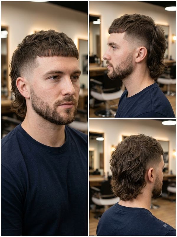 Buzz Mullet for Wavy Hair