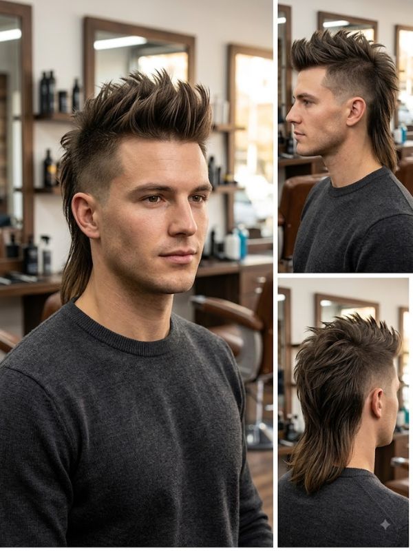 Extended Spine Mullet Mohawk