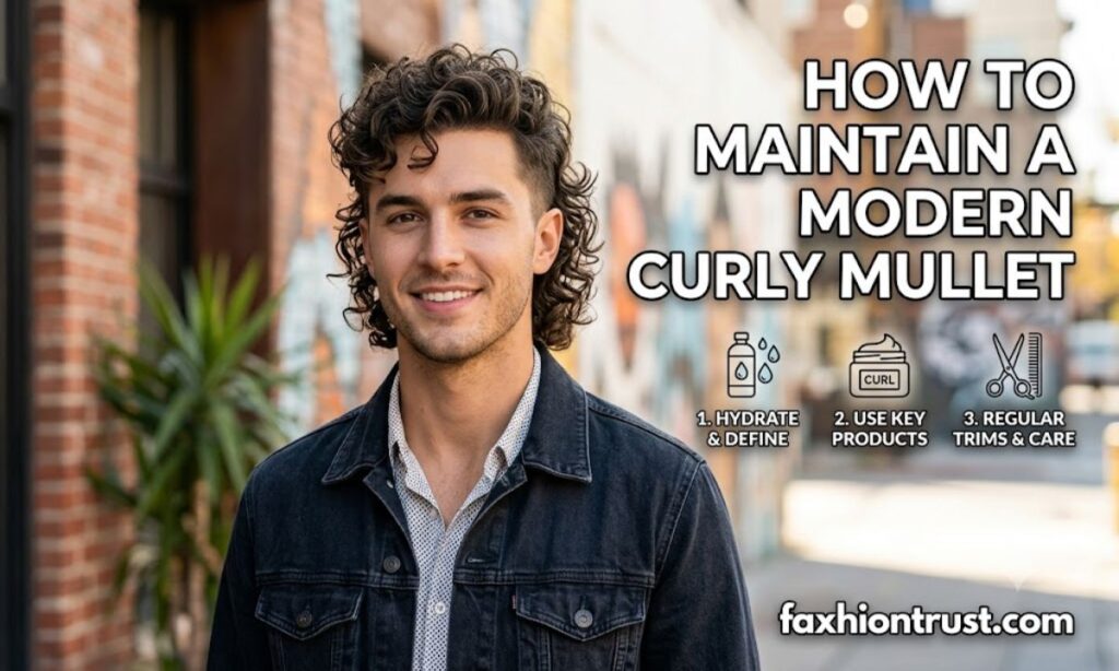 How to Maintain a Modern Curly Mullet