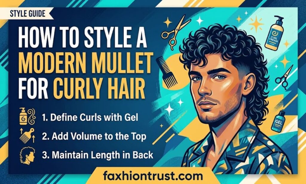 How to Style a Modern Mullet for Curly Hair