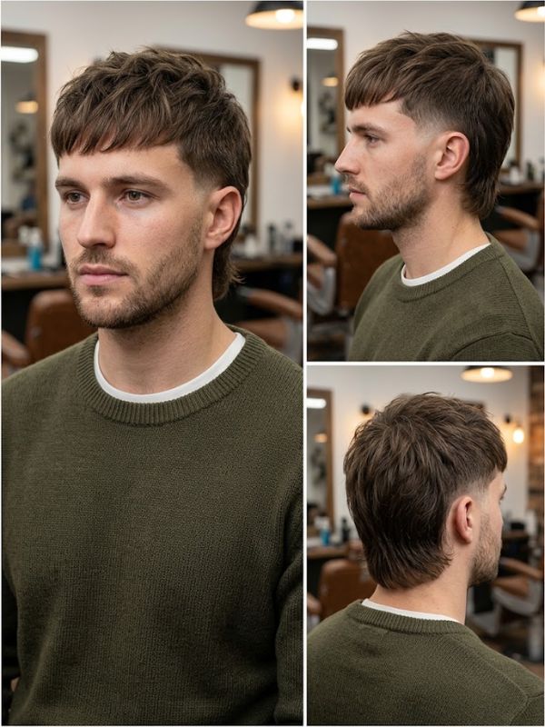 Low Taper Mullet for Men (All-Purpose)