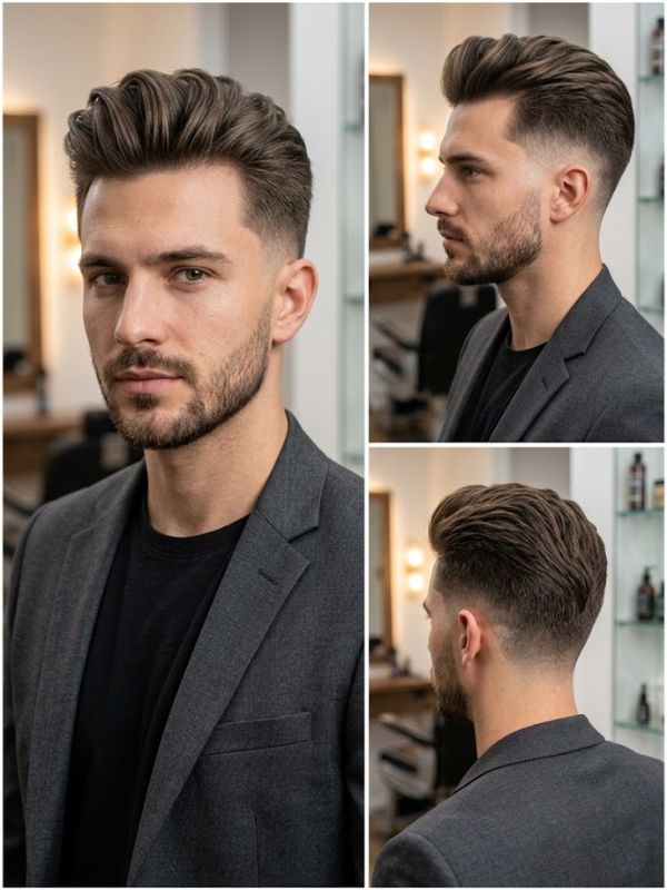 Quiff with Low Taper