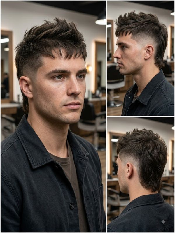 Rebel Fade Mullet Mohawk