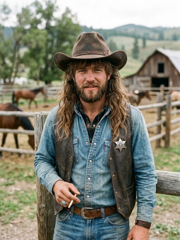 Shaggy Cowboy Mullet