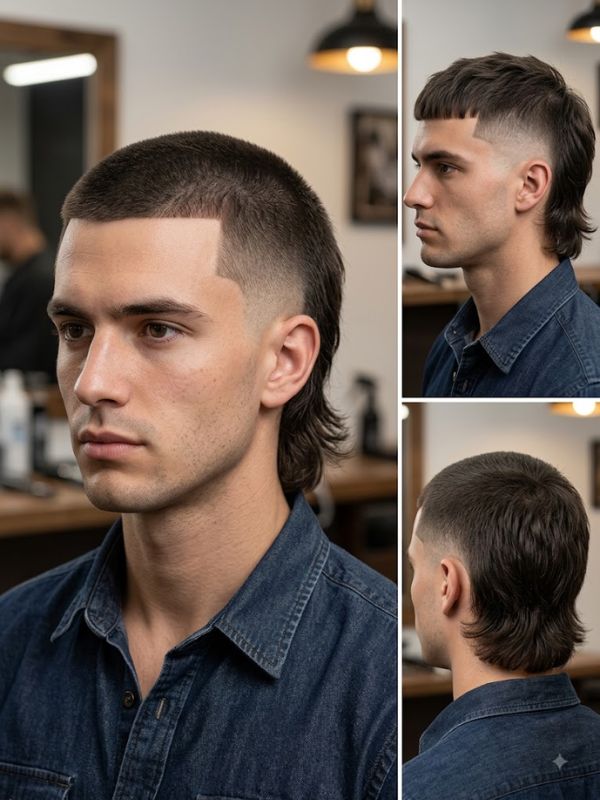 Sharp Edge Buzz Mullet