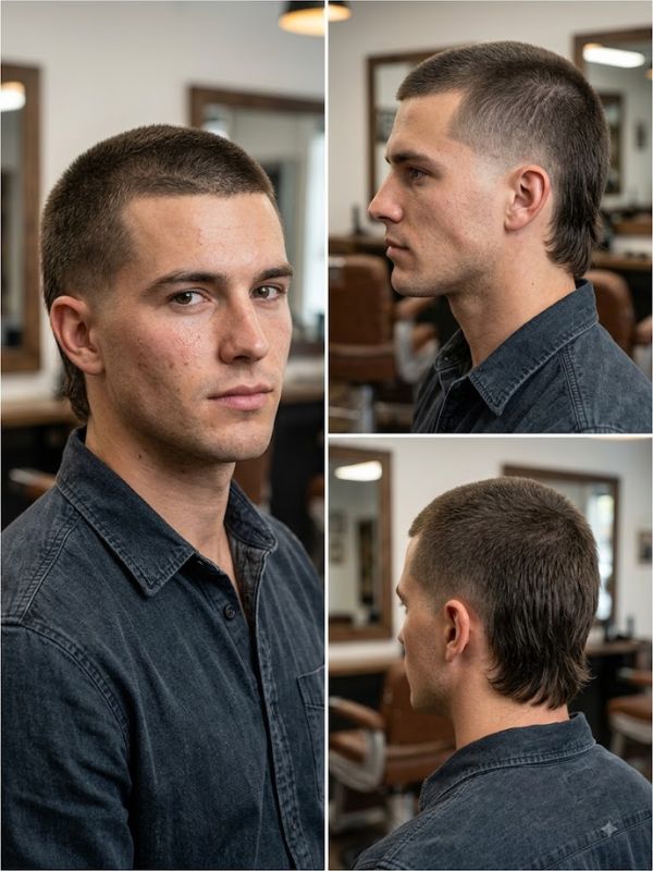 Short Buzz Mullet