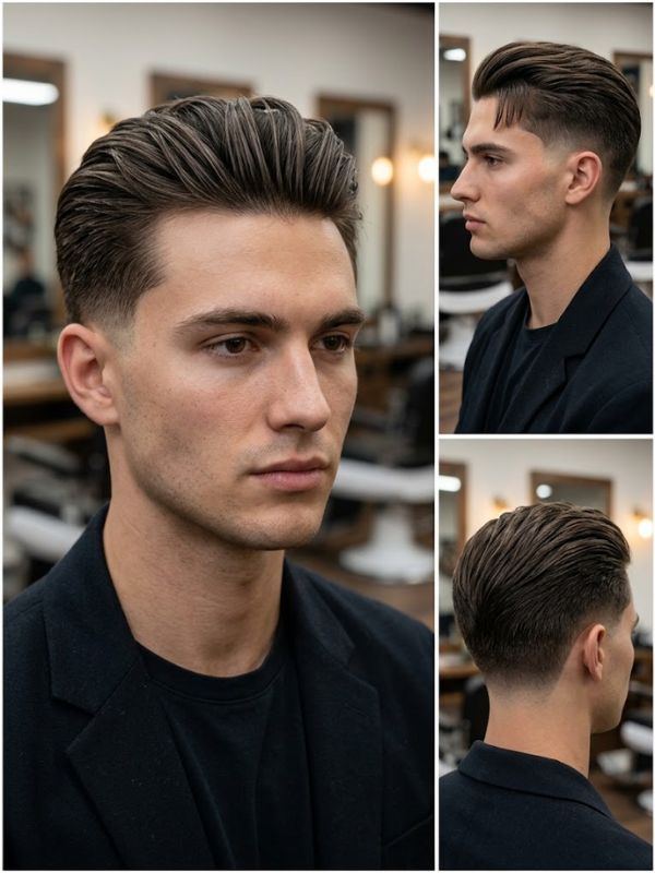 Slick Back with Tapered Sides