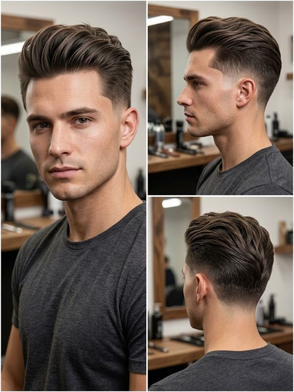 Textured Brush Back with Low Taper
