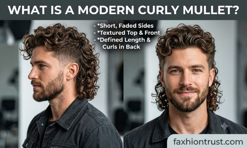 What Is a Modern Curly Mullet?